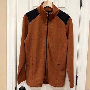 NWOT Woolx Peri Jacket Coat Copper Burnt Orange Merino Wool Zip Up Women’s M